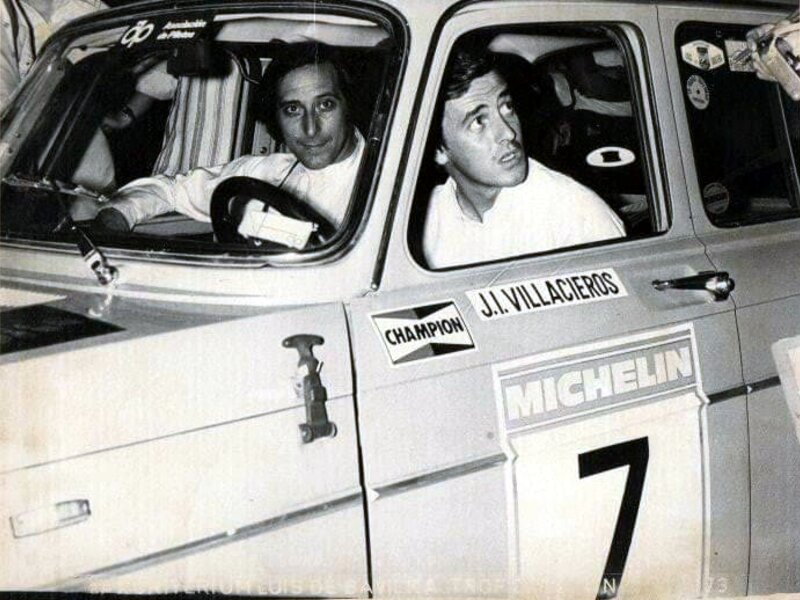 J.J. Villacieros en rally, 1973